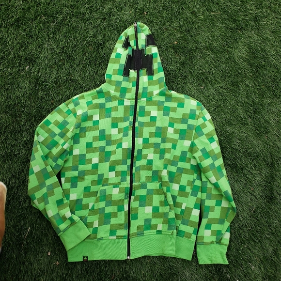 Jinx Jackets & Coats Minecraft Creeper Hoodie Jacket Poshmark